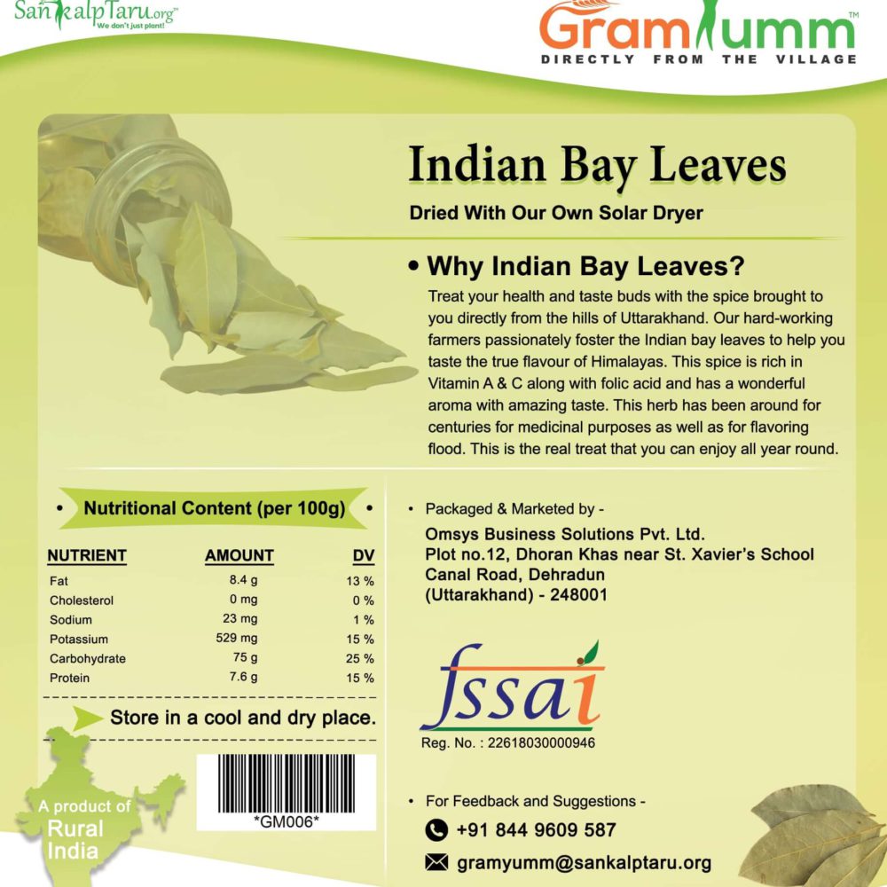 INDIAN BAY LEAVES100GM GramYumm